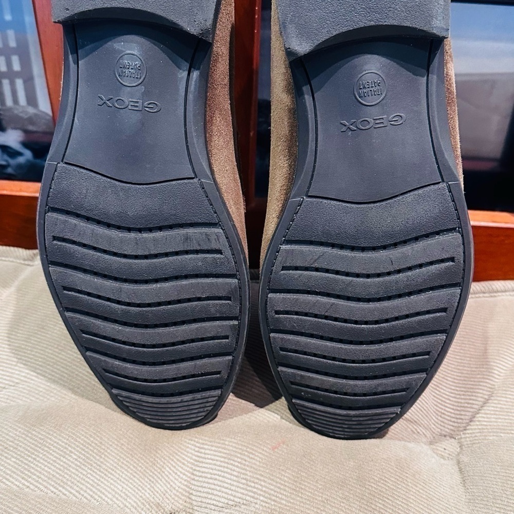 Geox Respira Suede Penny Loafers. - Picture 6 of 15